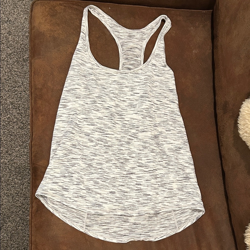 Lululemon Gray Racerback Workout Tank